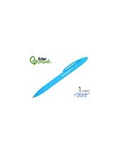 BOLIGRAFO LIDERPAPEL GUMMY TOUCH RETRACTIL 1.0 MM TINTA CELESTE 2