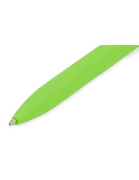BOLIGRAFO LIDERPAPEL GUMMY TOUCH RETRACTIL 1.0 MM TINTA VERDE