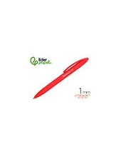 BOLIGRAFO LIDERPAPEL GUMMY TOUCH RETRACTIL 1.0 MM TINTA ROJO 2