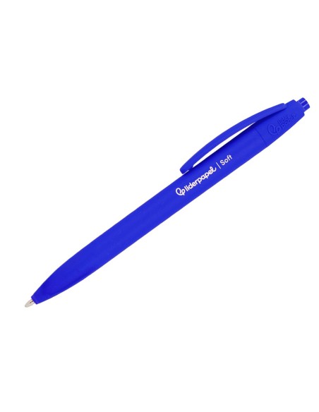 BOLIGRAFO LIDERPAPEL GUMMY TOUCH RETRACTIL 1.0 MM TINTA AZUL