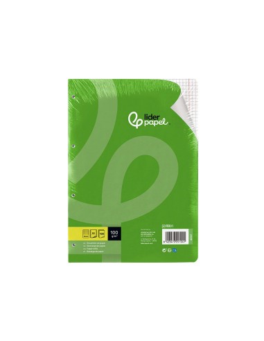 REC.DIN A5 100 H CUADRO 5 MM 6 TAL.C/MARGEN PAPEL 100 GRAMOS