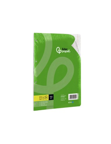 REC.DIN A5 100 H CUADRO 5 MM 6 TAL.C/MARGEN PAPEL 100 GRAMOS