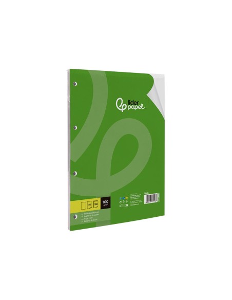 RECAMBIO LIDERPAPEL DIN-A5 100 H LISO 6 TALADROS MARGEN PAPEL 100 GR.