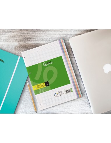 REC.DIN A5 120+20 H CUADRO 5 MM 6 TAL.SIN MARGEN BANDAS 5 COL.PAPEL 7