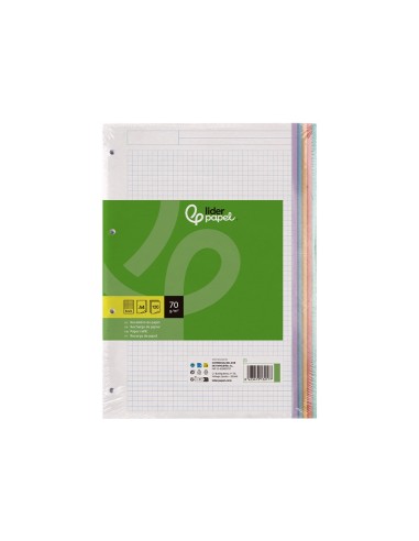 REC.DIN A5 120+20 H CUADRO 5 MM 6 TAL.SIN MARGEN BANDAS 5 COL.PAPEL 7