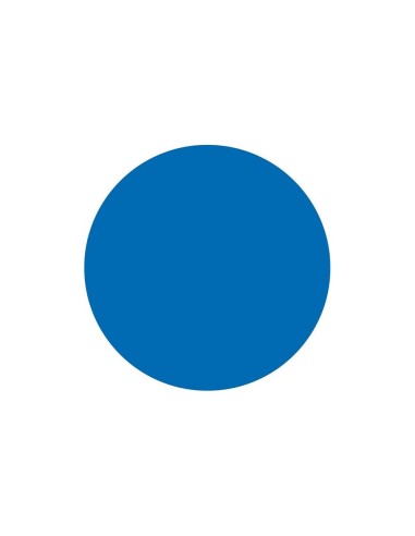 GOMETS  AUTOADHESIVO CIRCULOS 15MM AZ. ROLLO 2500 UD.EN CAJA CARTON