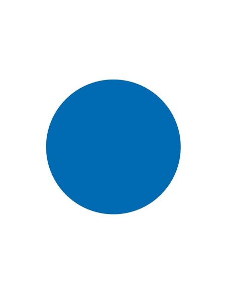 GOMETS  AUTOADHESIVO CIRCULOS 15MM AZ. ROLLO 2500 UD.EN CAJA CARTON