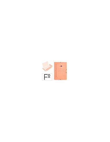CARPETA GOMAS LIDERPAPEL FL CARTON COMPACTO 3 SOLAPAS CUERO