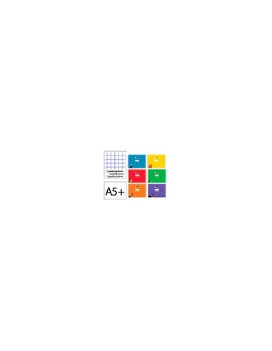 CUADERNO GRAP. LIDERPAPEL A5 T.CARTON PAUTAGUIA 8MM 32H. 70GR. SURT.