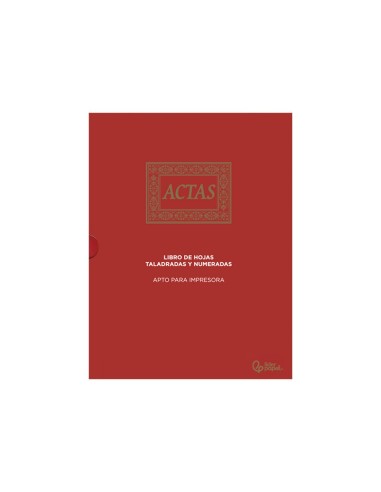 LIBRO  A4 ACTAS 15AN.CON 100H. MOVIBLES FOLIADAS