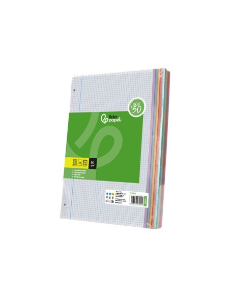 RECAMBIO  A4 200+50H. 90G/M2 4MM MARGEN4 TAL.
