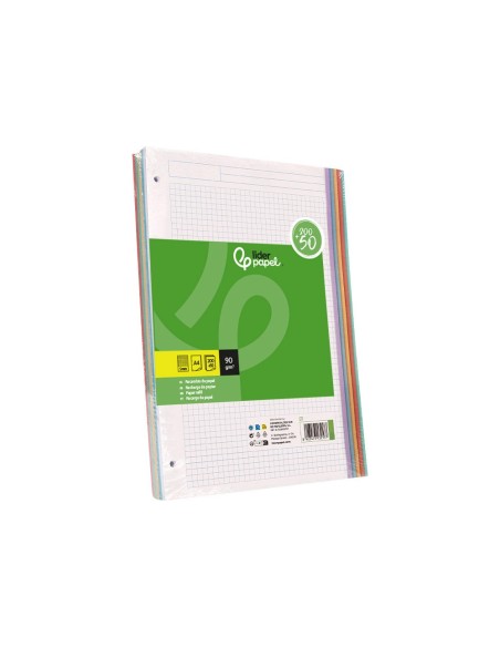RECAMBIO  A4 200+50H. 90G/M2 5MM4 TAL.B.DE 5 COL.