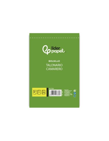 TALONARIO CAMARERO BOLSILLO 85X135 MM 350 TRIPLICADO