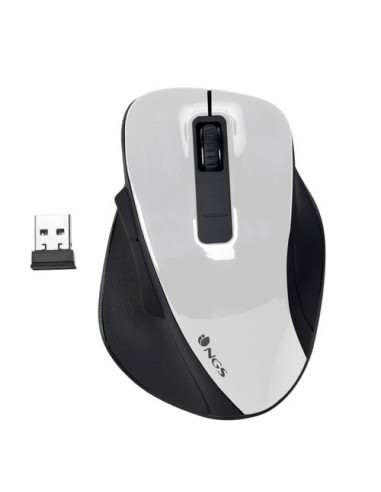 RATON NGS BOW OP.800/1200/1600 DPI INALAM. 5 BOT.USB 2,4GHZ BL.