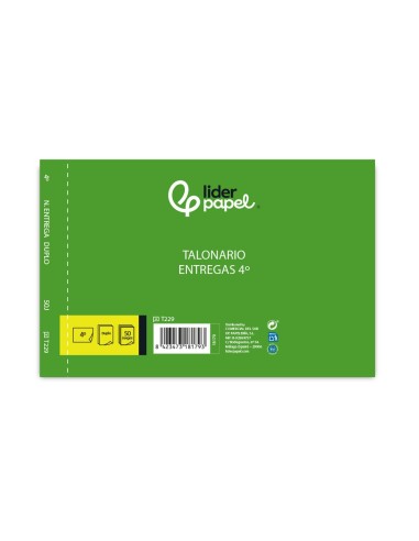 TALONARIO ENTREGAS 4º APAISADO 229 DUPLICADO