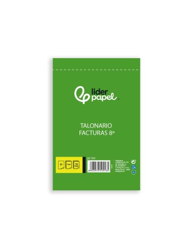 TALONARIO FACTURAS OCTAVO SIN IVA-301 TRIPLICADO
