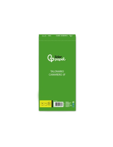 TALONARIO CAMARERO TRES FL.114 NATURAL SIN IVA
