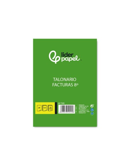 TALONARIO FACTURAS OCTAVO C/IVA-300 TRIPLICADO
