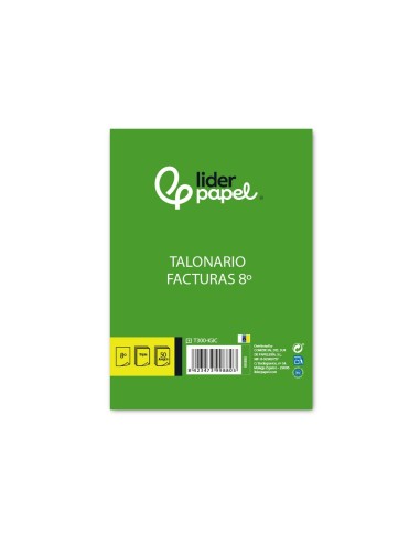 TALONARIO FACTURAS 8º ORIGINAL,2 COPIAS T300 I.G.I.C.