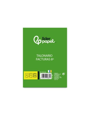 TALONARIO FACTURAS 8º ORIGINAL,COPIA T200 I.G.I.C