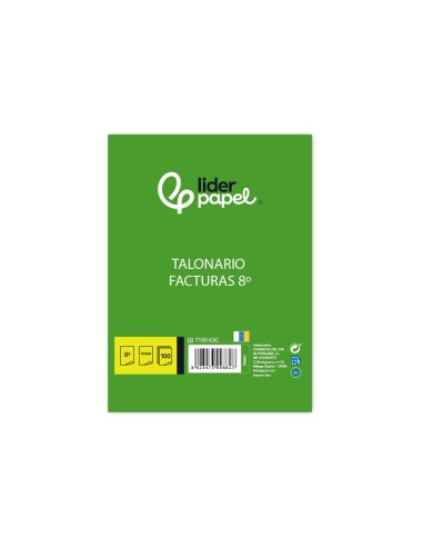 TALONARIO FACTURAS 8º ORIGINAL T100 I.G.I.C.