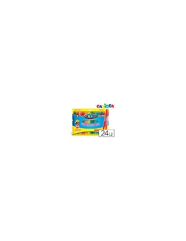 ROTULADOR CARIOCA BIRELO BIPUNTA CAJA 24 COL.