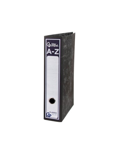 ARCH.PAL.LIDERPAPEL C.FORRADO DIN A4 JASPEADO NEGRO SIN CAJACLASSIC B