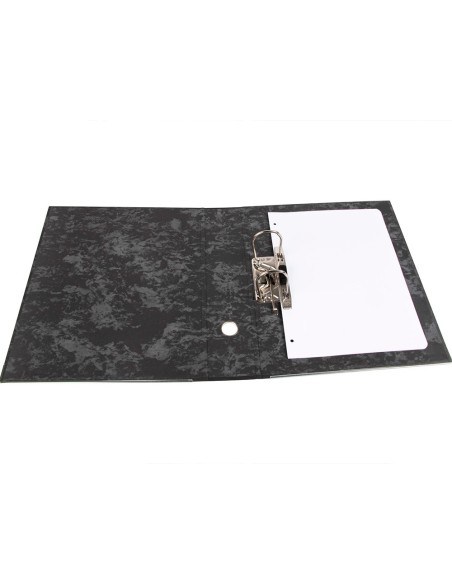 ARCH.PAL.LIDERPAPEL C.FORRADO DIN A4 JASPEADO NEGRO SIN CAJACLASSIC B