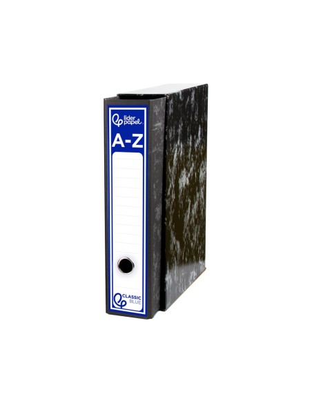 ARCH.PAL.LIDERPAPEL CARTON FORRADO FOLIO JASPEADO NG.CLASSIC BLUE