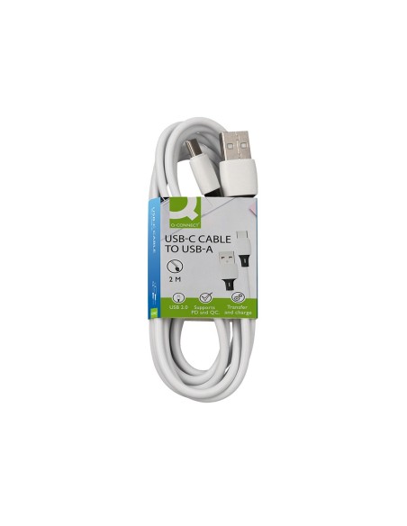 CABLE USB 3.1 TIPO C A USB 3.0 TIPO A Q-CONNECT .2MT.BL.