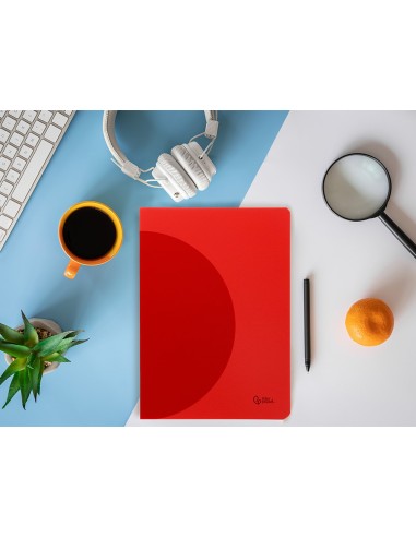 CUADERNO LIDERPA 360 T.DE PLAST.A5 48H. 90G/M2 5MM DOBLE MARGEN SURT.