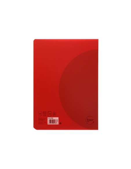 CUADERNO LIDERPA 360 T.DE PLAST.A5 48H. 90G/M2 5MM DOBLE MARGEN SURT.