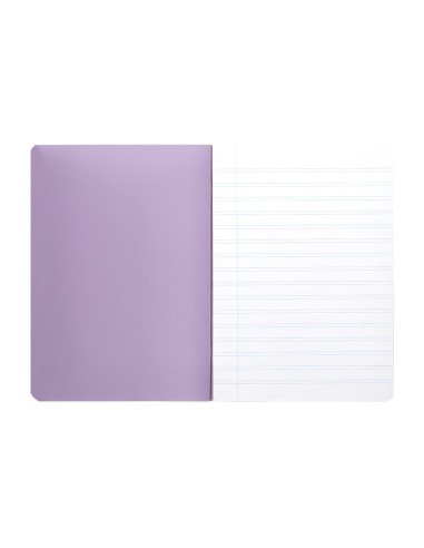 CUADERNO  360 T.DE PLAST.A4 48H. 90G/M2 HOR.DOBLE MARGEN PASTEL