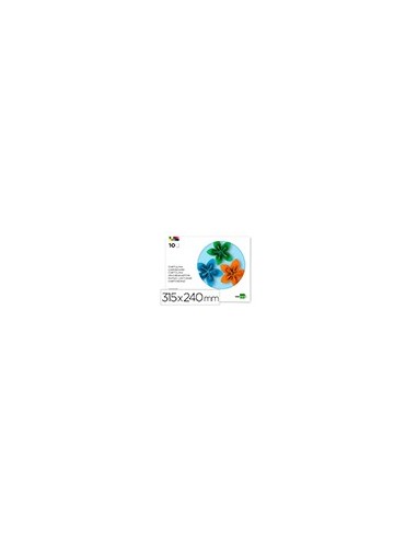 BLOC LIDERPAPEL MANUALIDADES 240X315MM CARTULINA 10H. SURT.