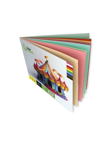 BLOC LIDERPAPEL MANUALIDADES 240X315MM CARTULINA 10H. SURT.