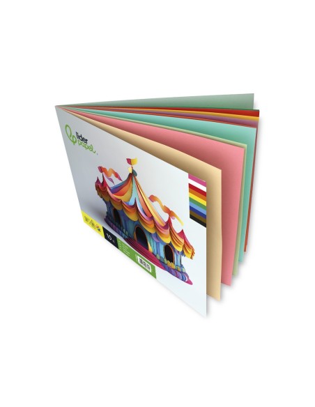 BLOC LIDERPAPEL MANUALIDADES 240X315MM CARTULINA 10H. SURT.