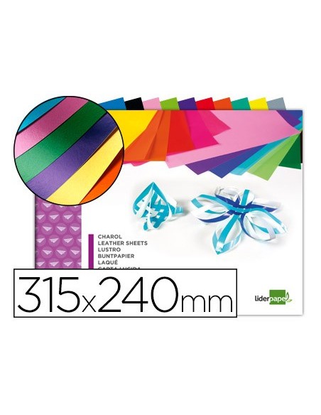 BLOC LIDERPAPEL MANUALIDADES 240X315MM CHAROL 10H. SURT.