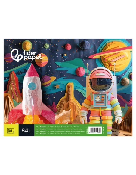 BLOC LIDERPAPEL MANUALIDADES 240X315MM MULTIPLE MATERIAL  84H.