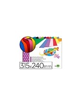 BLOC LIDERPAPEL MANUALIDADES 240X315MM GOMA EVA 10H. SURT. 2