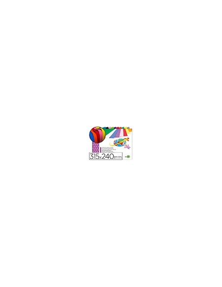 BLOC LIDERPAPEL MANUALIDADES 240X315MM GOMA EVA 10H. SURT.
