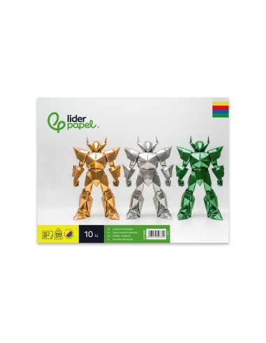 BLOC LIDERPAPEL MANUALIDADES 240X315MM CARTULINA MET. 10H. 250GR.