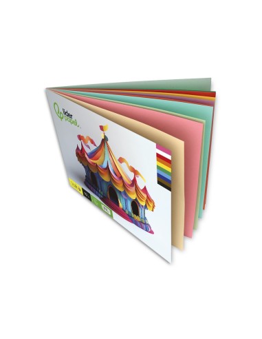 BLOC LIDERPAPEL MANUALIDADES  A3 CARTULINA 10H. 180GR. SURT.