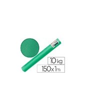 PAPEL KRAFT VERJURADO LIDERPAPEL VERDE MUSGO 150MT 65GR BOBINA 10KG 2