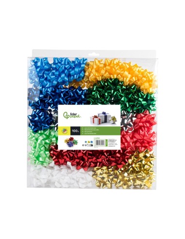 LAZOS LIDERPAPEL FANTASIA MAXI COLORES METALIZADOS SURTIDOS