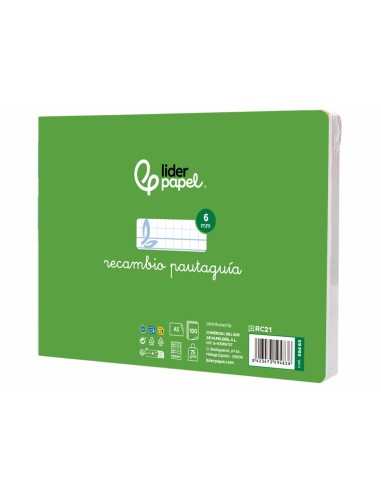 RECAMBIO LIDER.4º 100H.70G/M2 CUADRO PAUT.6MM 2 TALADROS **