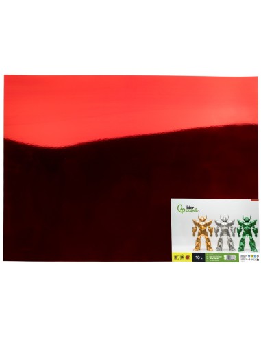 CARTULINA METALIZADA ROJO 50X65 CM