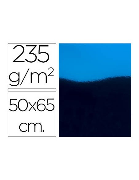 CARTULINA METALIZADA AZUL 50X65 CM