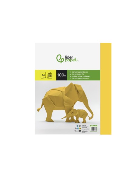 CARTULINA DIN A4 ORO 180 GR PAQUETE 100 H