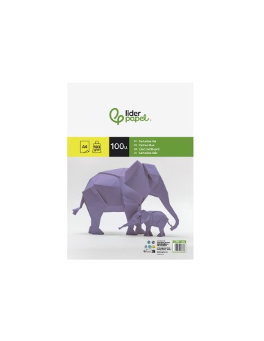 CARTULINA DIN A4 LILA 180 GR PAQUETE 100 H