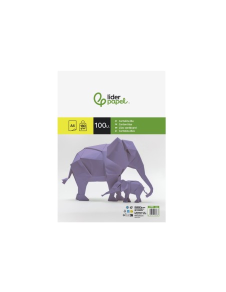 CARTULINA DIN A4 LILA 180 GR PAQUETE 100 H